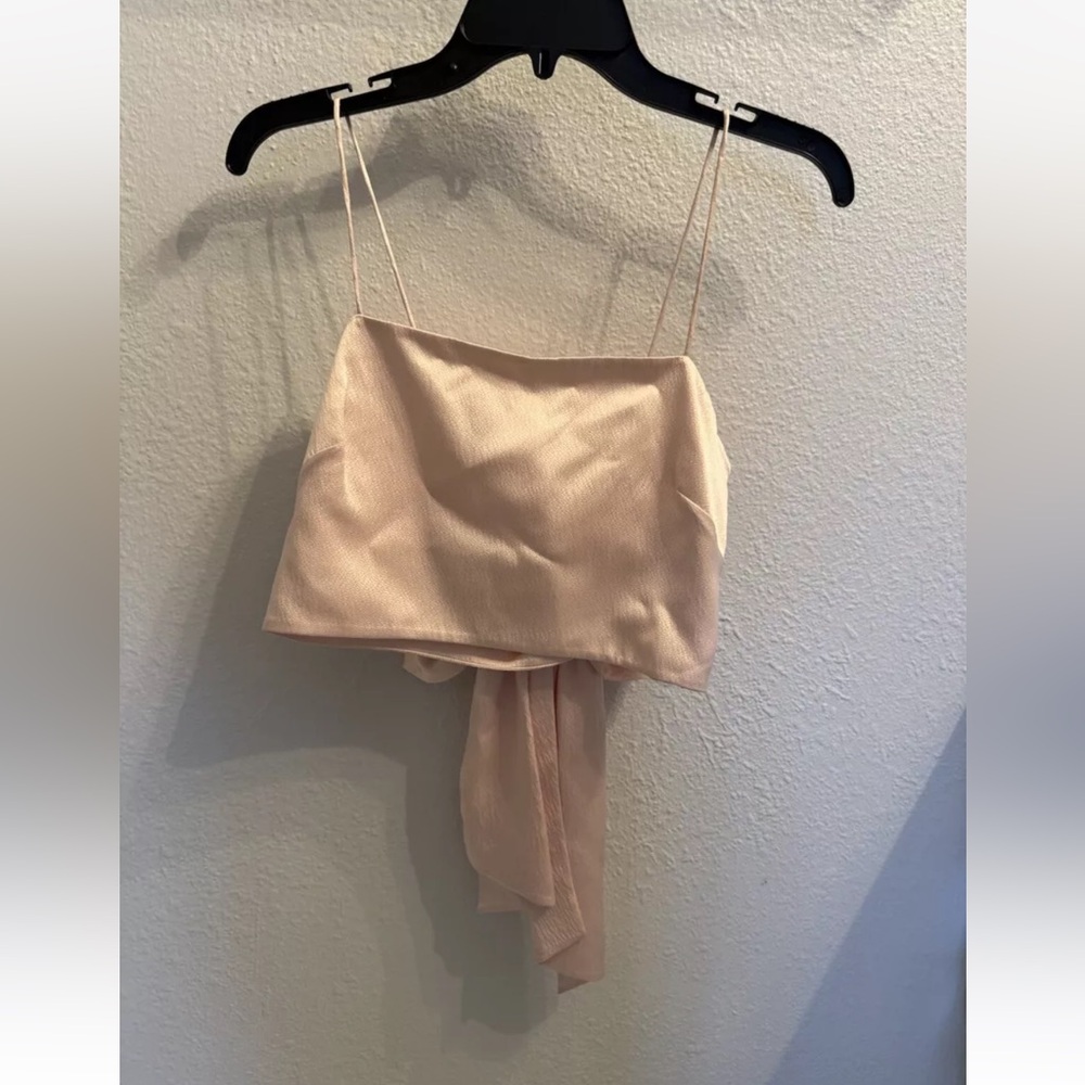 LoveShackFancy satin crop top